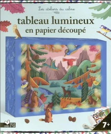 Les ateliers du calme ; tableau lumineux en papier découpé (coffret avec accessoires)