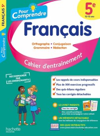 Pour comprendre tout le français : 5e ; cahier d'entraînement