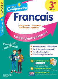 Pour comprendre tout le français : 3e ; cahier d'entraînement