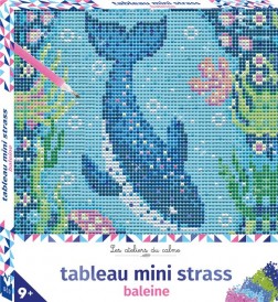 Les ateliers du calme : Tableau mini strass : Baleine