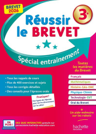 Réussir au collège : Réussir le Brevet ; 3e ; Spécial entraînement (édition 2026)