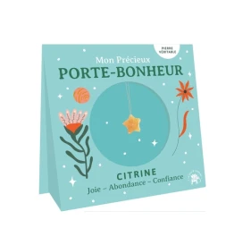 Mon précieux porte-bonheur Étoile : Citrine : Joie, Abondance, Confiance