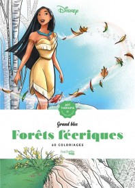 Art-thérapie ; grand bloc : forêts féeriques ; 60 coloriages