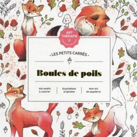 Art-thérapie ; les petits carrés ; boules de poils