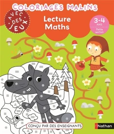 Coloriages malins : Avec des jeux ; Lecture, Maths ; PS