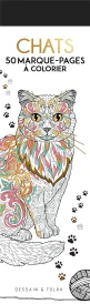 Chats ; 50 marque-pages à colorier