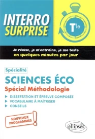 Specialite sciences economiques et sociales. special methodologie. terminale - nouveaux programmes