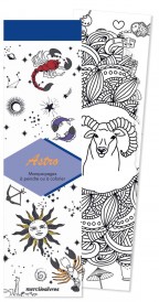 Marque-pages astro : 50 marque-pages à peindre ou à colorier