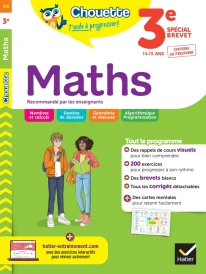 Chouette entraînement Tome 43 : maths ; 3e
