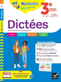 Chouette entraînement Tome 51 : dictées ; 3e
