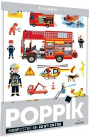 Poppik, miniposter ; les pompiers