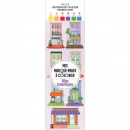 Mes marque-pages à colorier : Villes romantiques (Inclus crayons de couleur double mine)