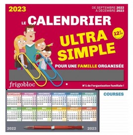 Frigobloc le calendrier ultra simple pour une famille organisée ! (édition 2023) (de septembre 2022 à décembre 2023)
