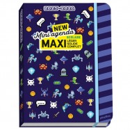 Mini agenda scolaire : Couverture pixel art ; Maxi léger, solide, et complet (édition 2025/2026)