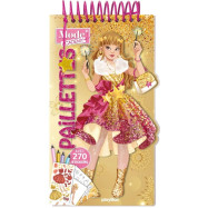 Carnet créatif : Mode Academy Paillettes (avec un bracelet)