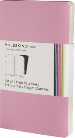 Carnet Volant blanc - MOLESKINE Format de poche - Couverture souple rose