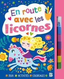 En route avec les licornes (Livre avec feutre)