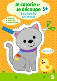 Je colorie et je découpe - Les bébés animaux