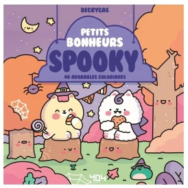 Petits bonheurs spooky : 40 adorables coloriages