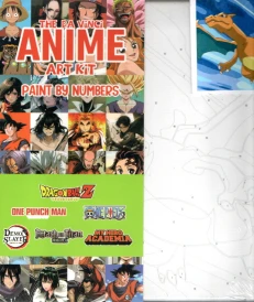 THE DA VINCI ANIME ART KIT PAINT BY NUMBERS-DRACAUFEU