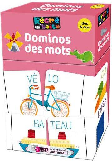 RECRE EN BOITE ; dominos des mots ; à partir de 5 ans