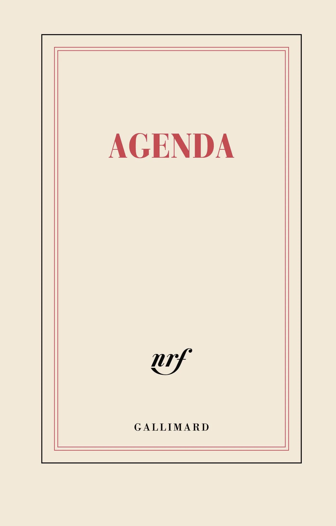 Couverture — Agenda littéraire Petit Format (papeterie)