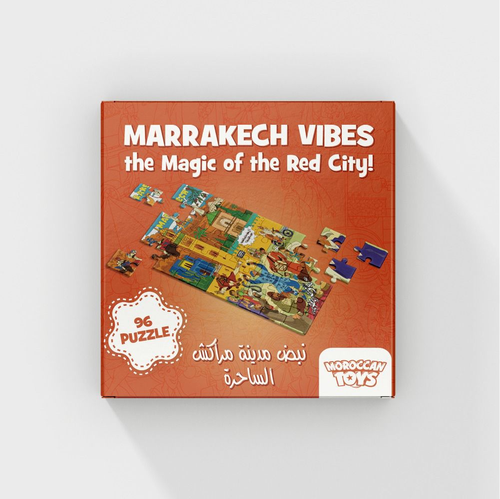 Couverture — Coffret Puzzle 2D Marrakech City Vibes