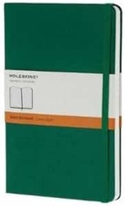 MOLESKINE Carnet poche ligne vert couv rigide 9 X 14 CM