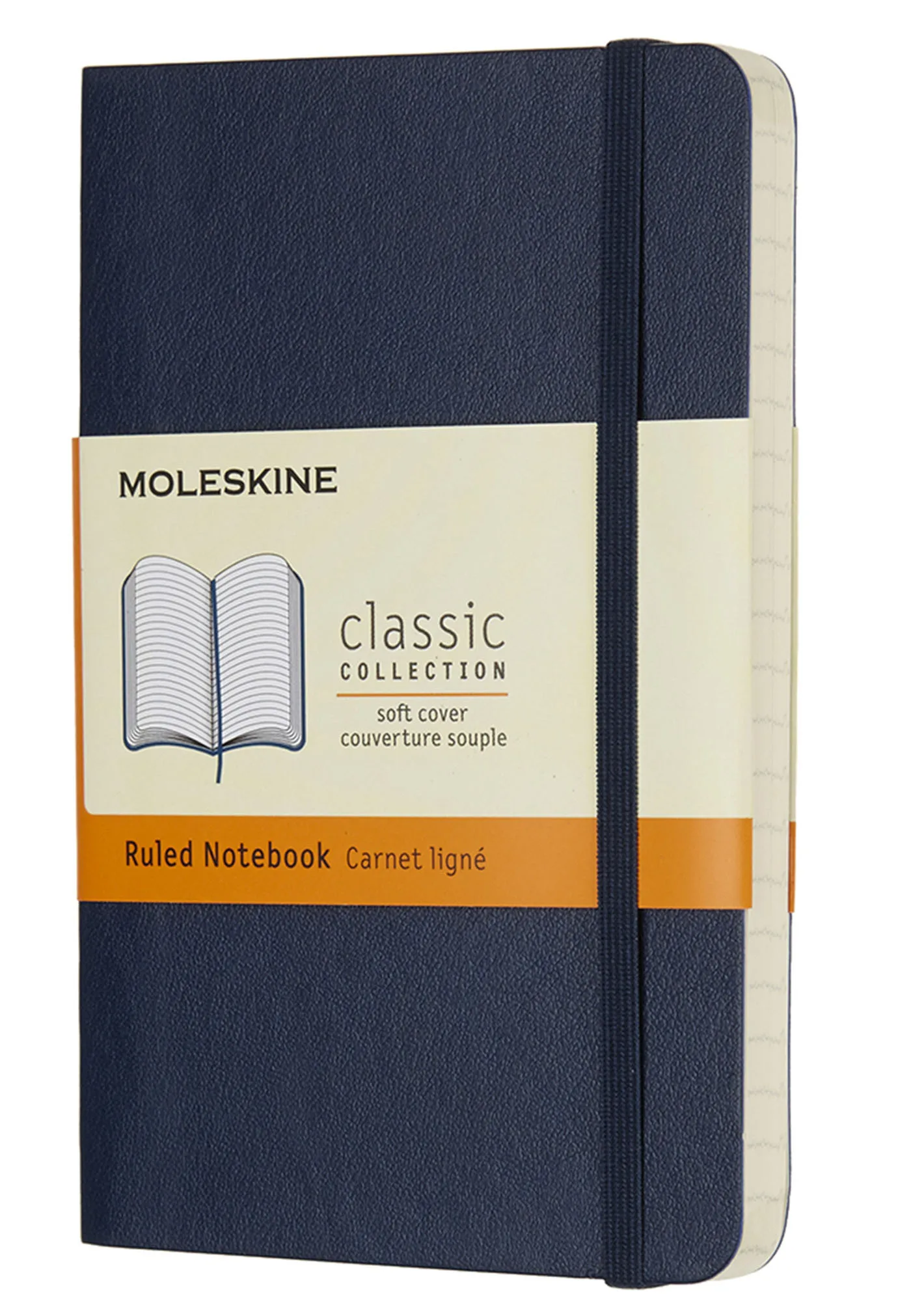 Couverture — CARNET LIGNE POCHE SOUPLE SAPHIR