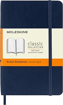 Couverture — MOLESKINE Carnet ligné poche souple saphir