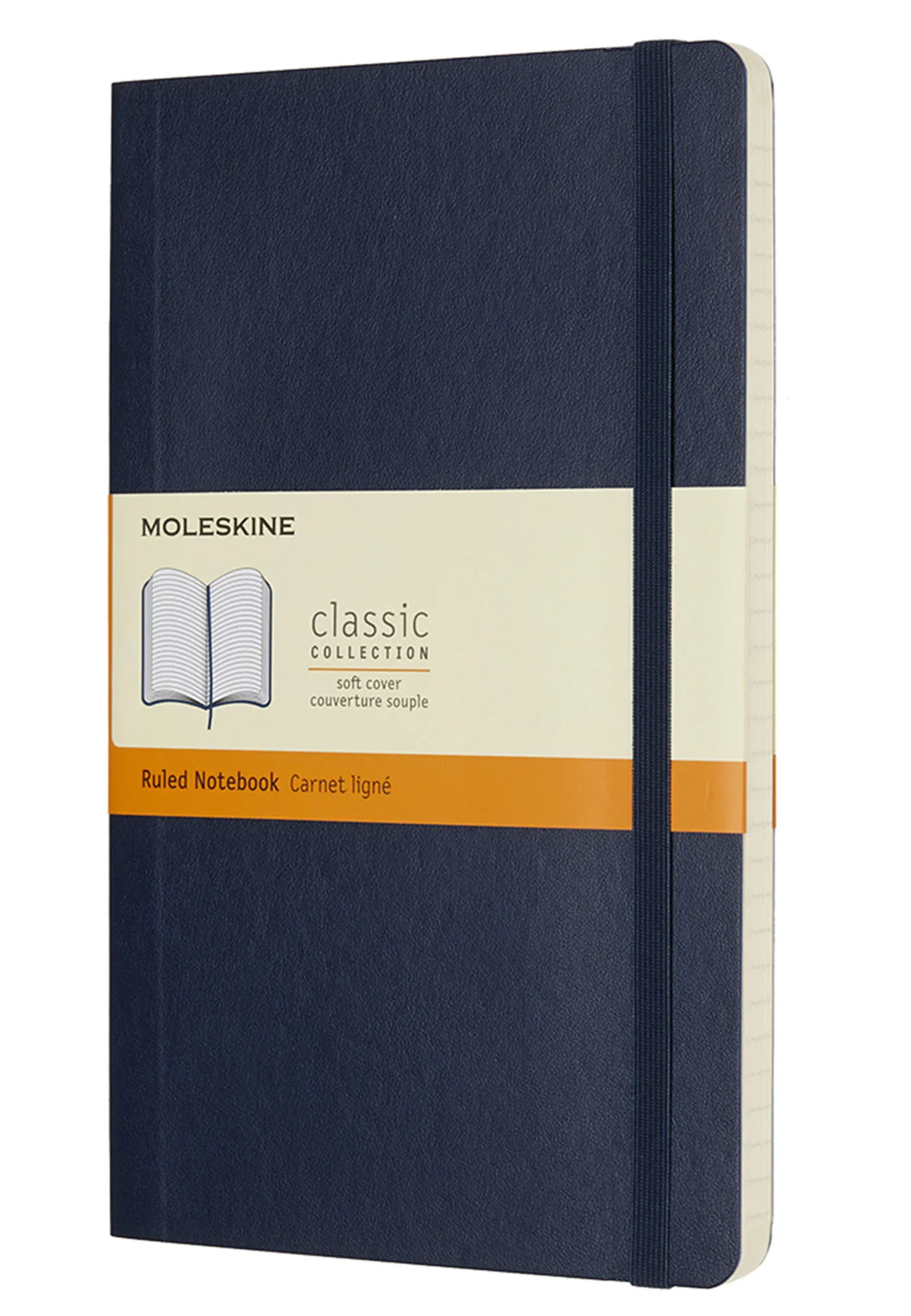 Couverture — CARNET LIGNE GRAND FORMAT SOUPLE SAPHIR