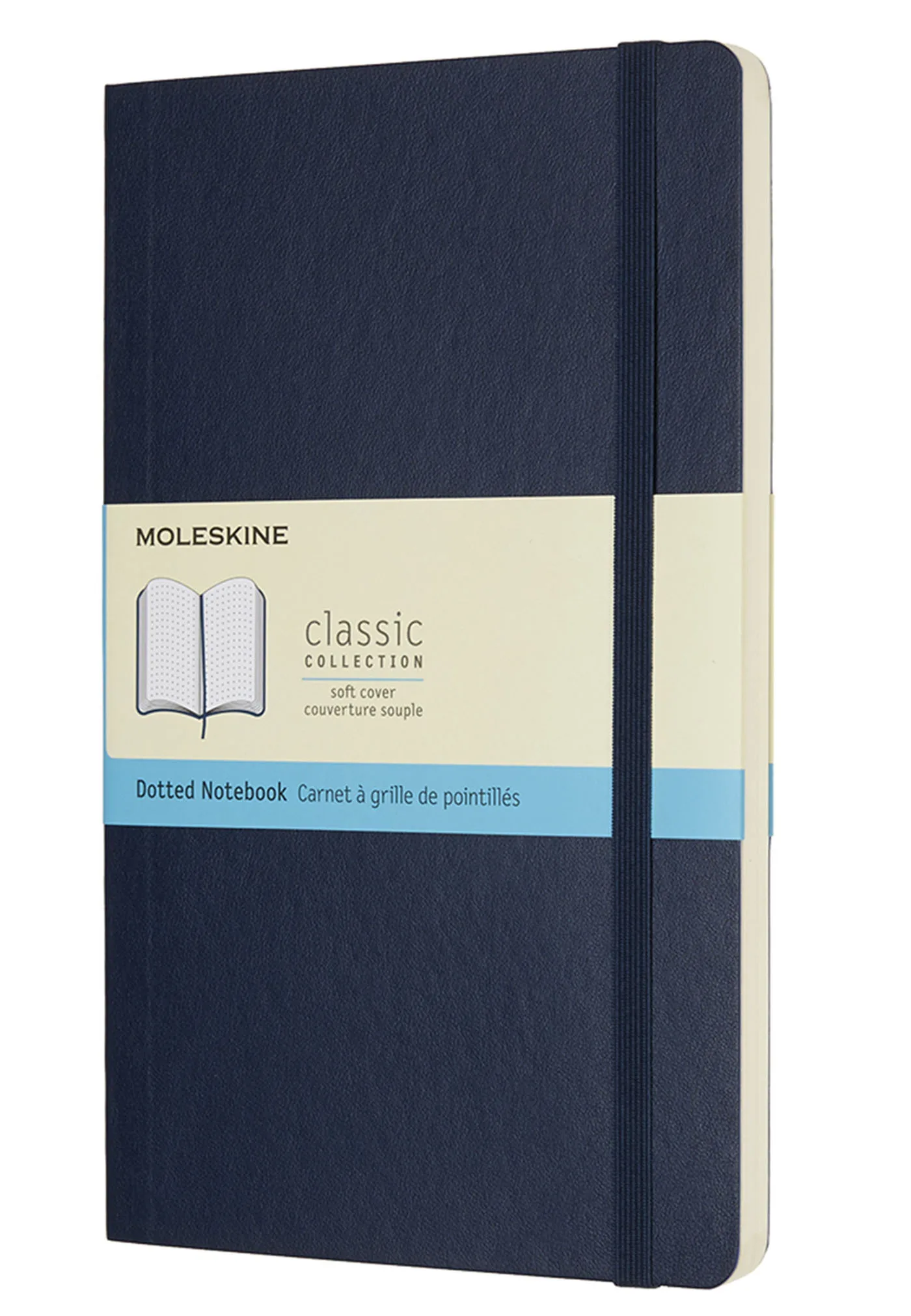 Couverture — Moleskine CARNET POINTILLE GRAND FORMAT SOUPLE SAPHIR