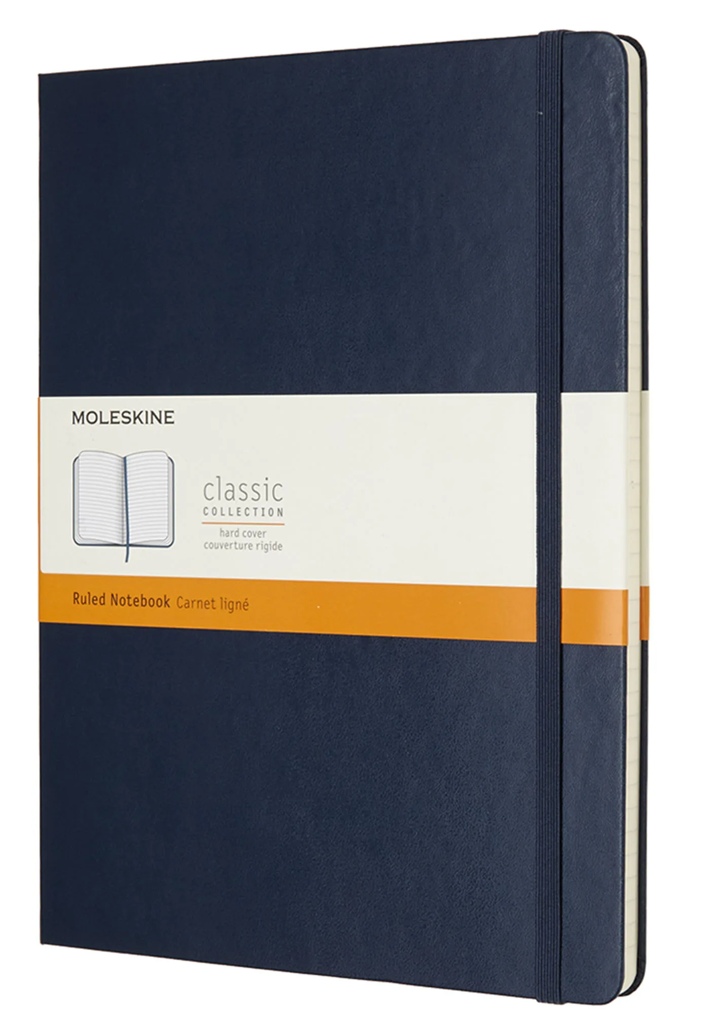 Couverture — CARNET LIGNE TRES GRAND FORMAT RIGIDE SAPHIR