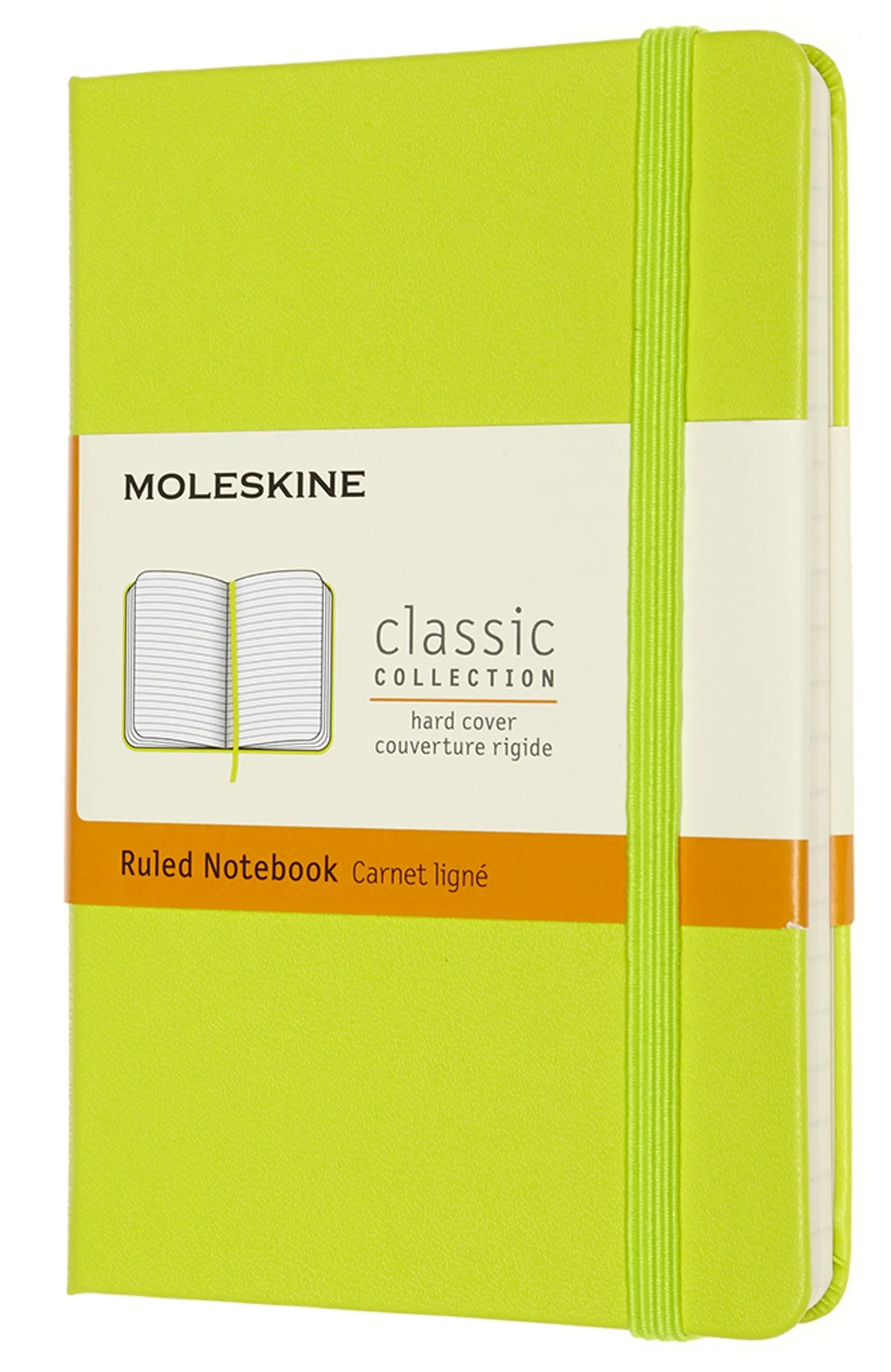 Couverture — Carnet ligne poche citron vert rigide
