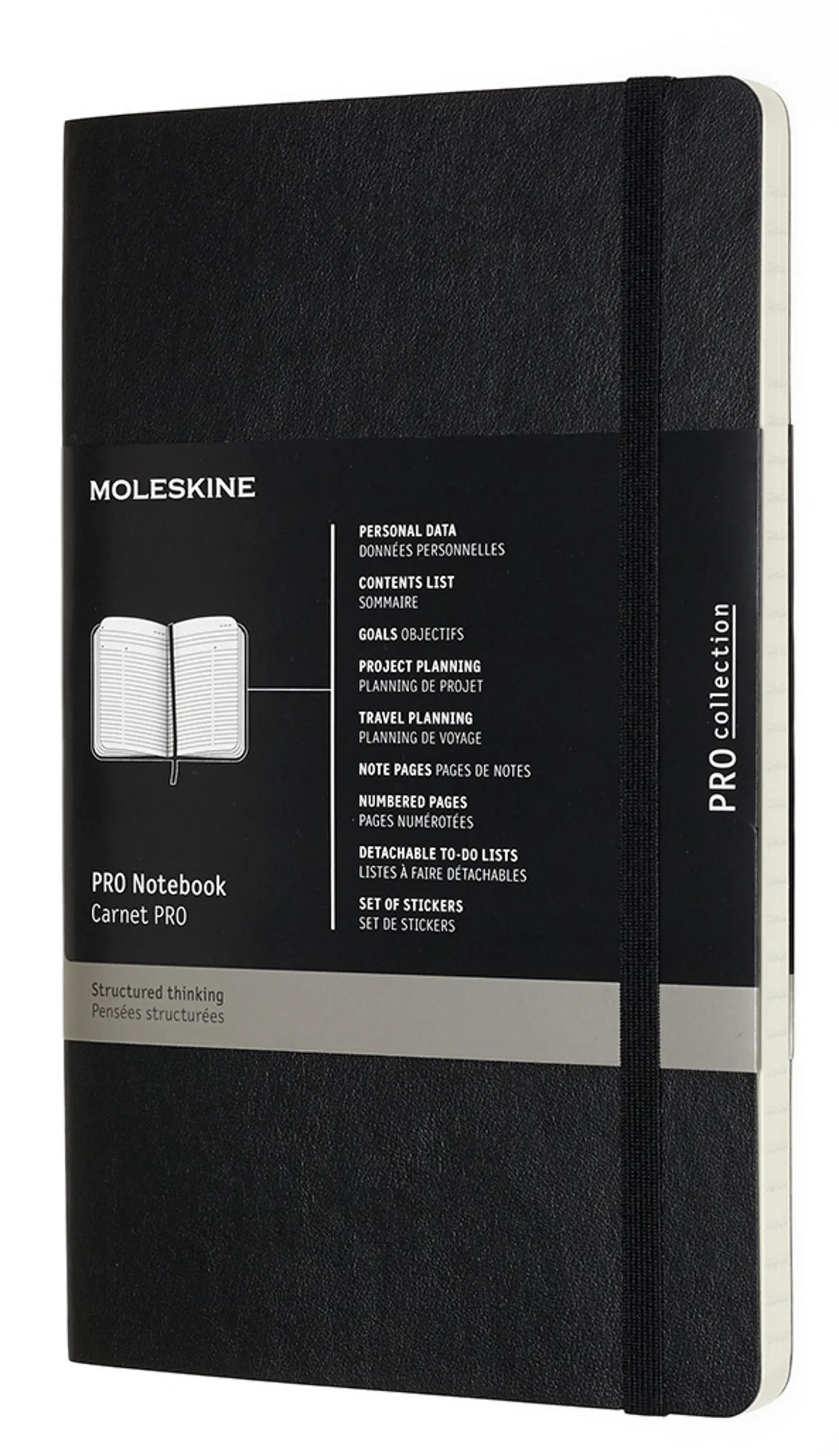 Couverture — CARNET PRO GRAND FORMAT SOUPLE NOIR