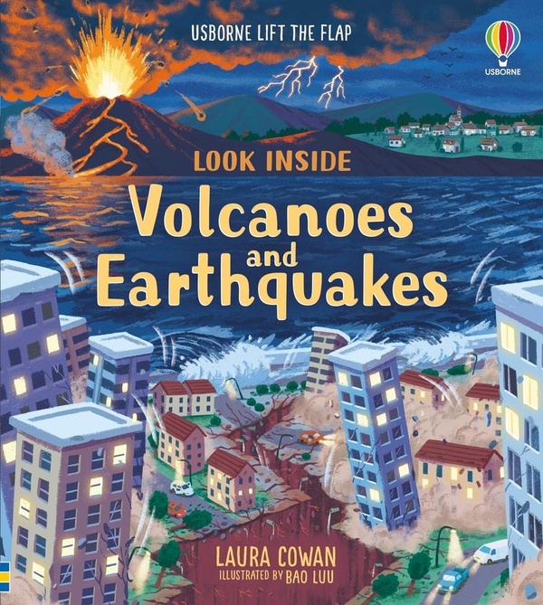 Look inside : volcanoes and earthquakes (édition en anglais)