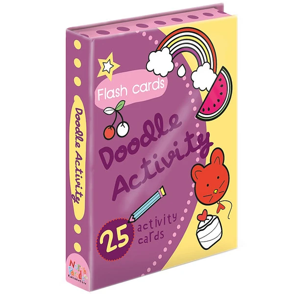 Couverture — Flash Card: Doodle Activity 25 Cards-Purple
