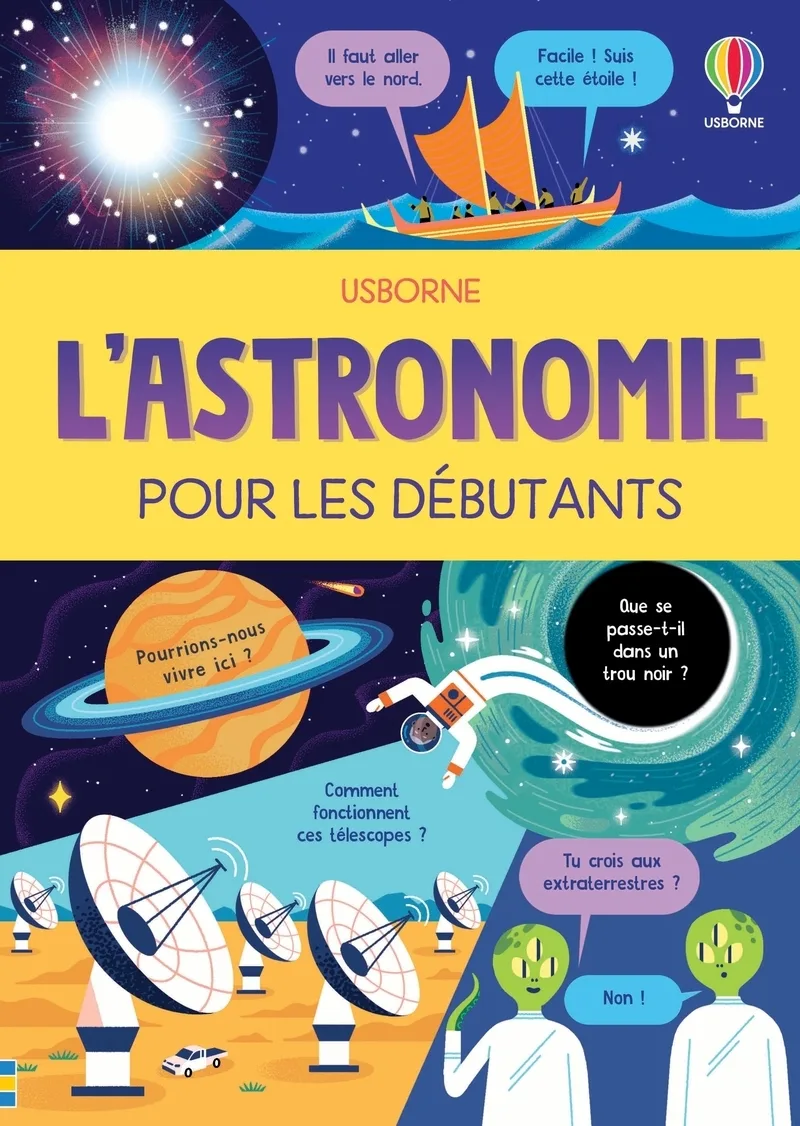 Couverture — L'astronomie pour les débutants - Dès 10 ans