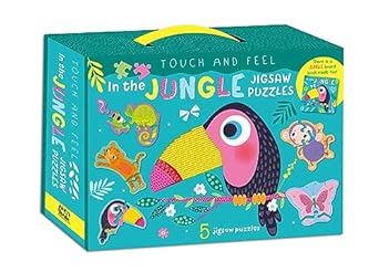Couverture — TOUCH AND FEEL PUZZLE AND BOOK SET JUNGLE