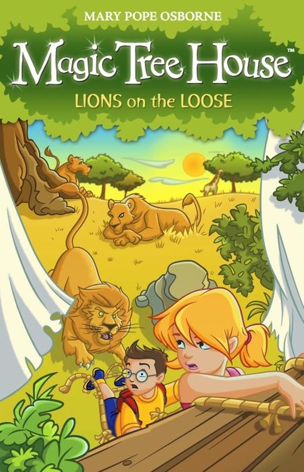 Couverture — LIONS ON THE LOOSE - MAGIC TREE HOUSE