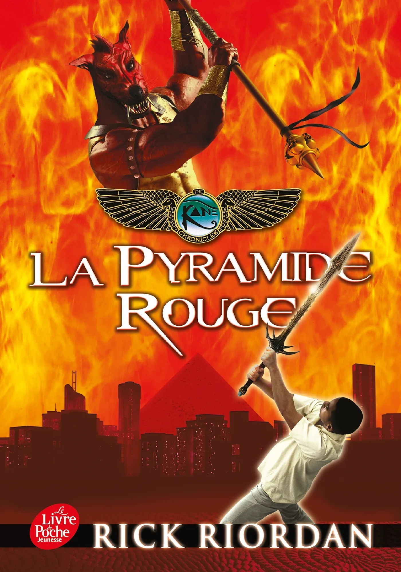 Couverture — Kane Chronicles - Tome 1 - La pyramide rouge