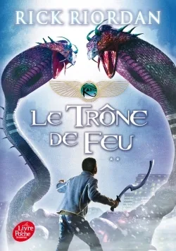 Couverture — Kane Chronicles - Tome 2 - Le trône de feu