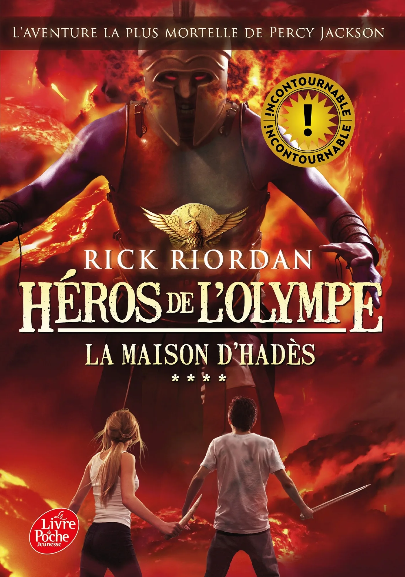 Couverture — Héros de l'Olympe - Tome 4 - La maison d'Hadès