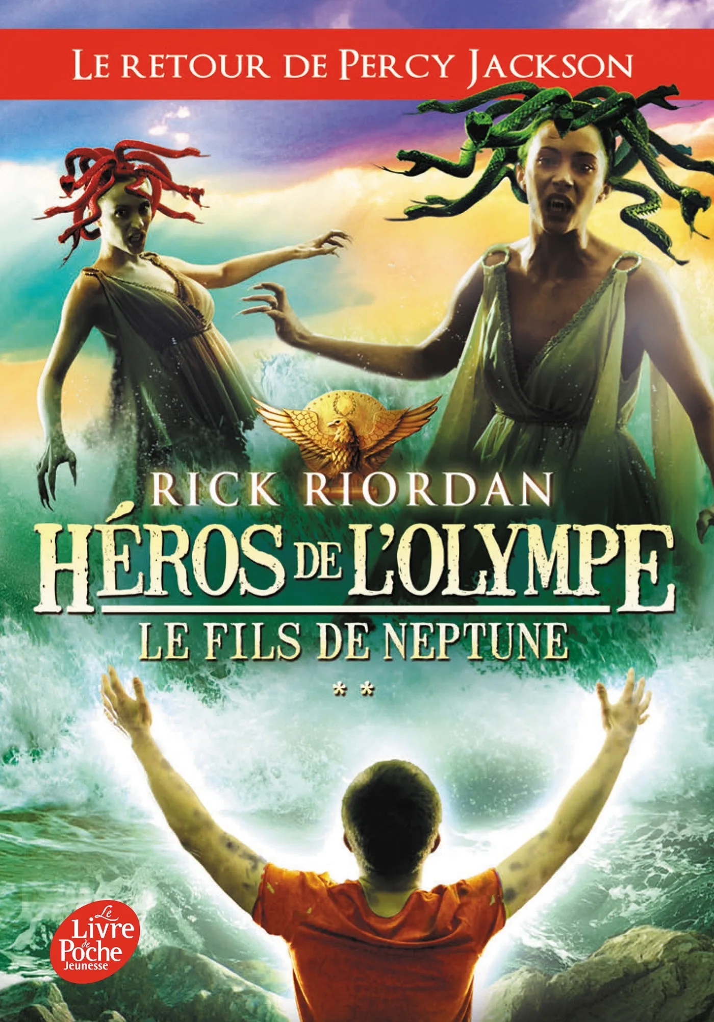Couverture — Héros de l'Olympe - Tome 2 - Le fils de Neptune