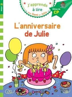 Couverture — Sami et Julie CP Niveau 2 L'anniversaire de Julie