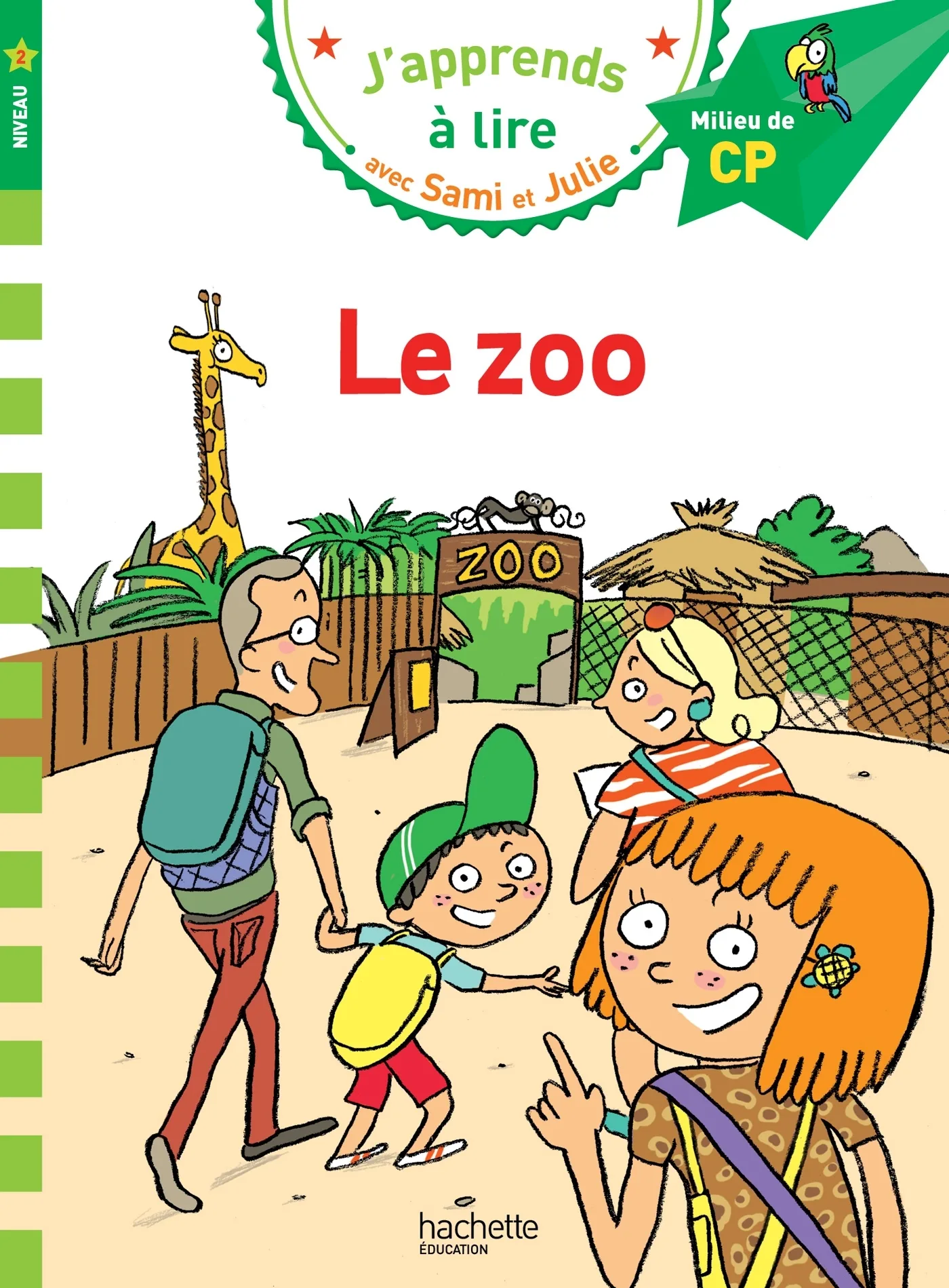 Couverture — Sami et Julie CP Niveau 2 Le zoo