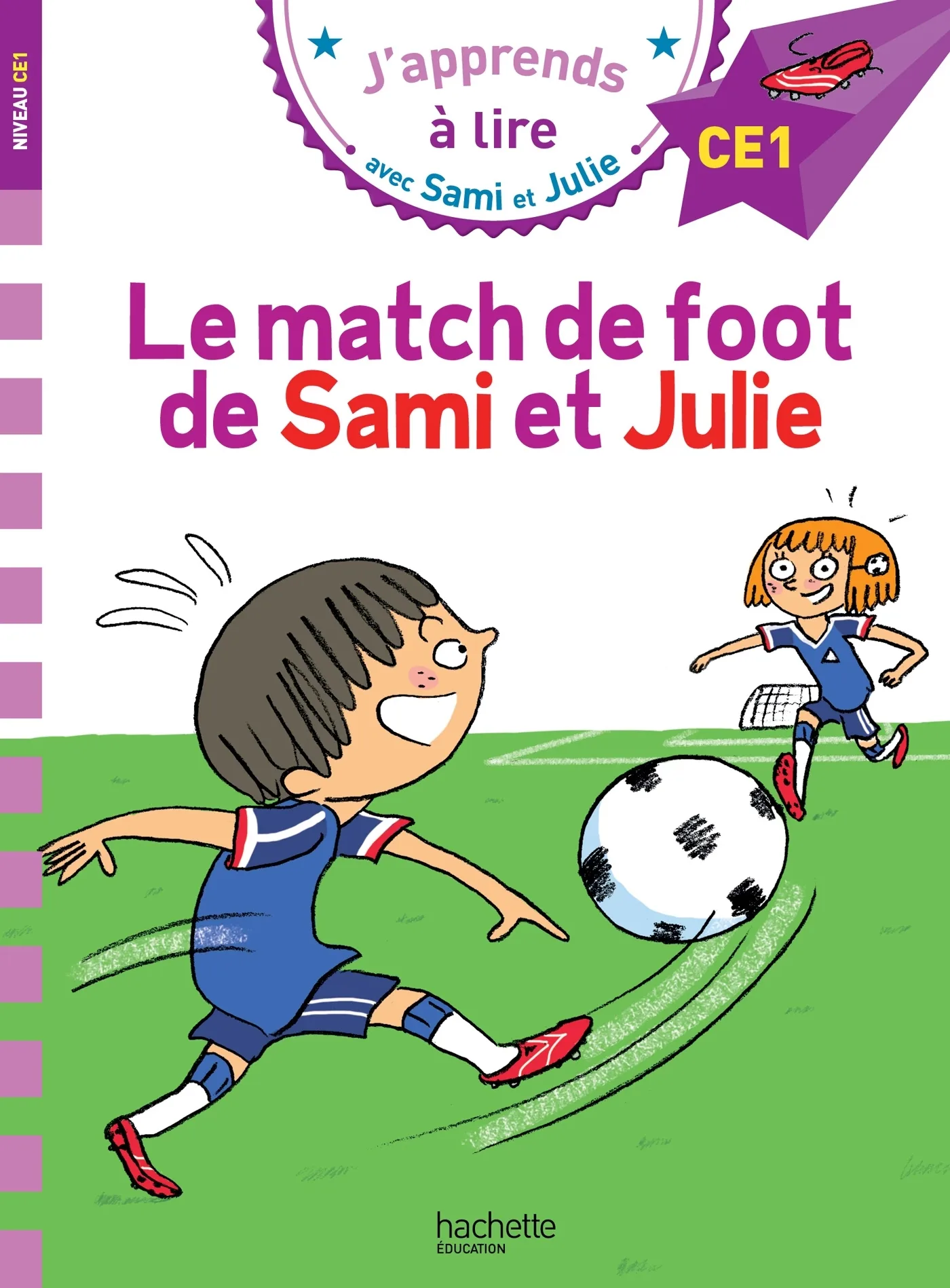 Couverture — Sami et Julie CE1 Le match de foot de Sami et Julie