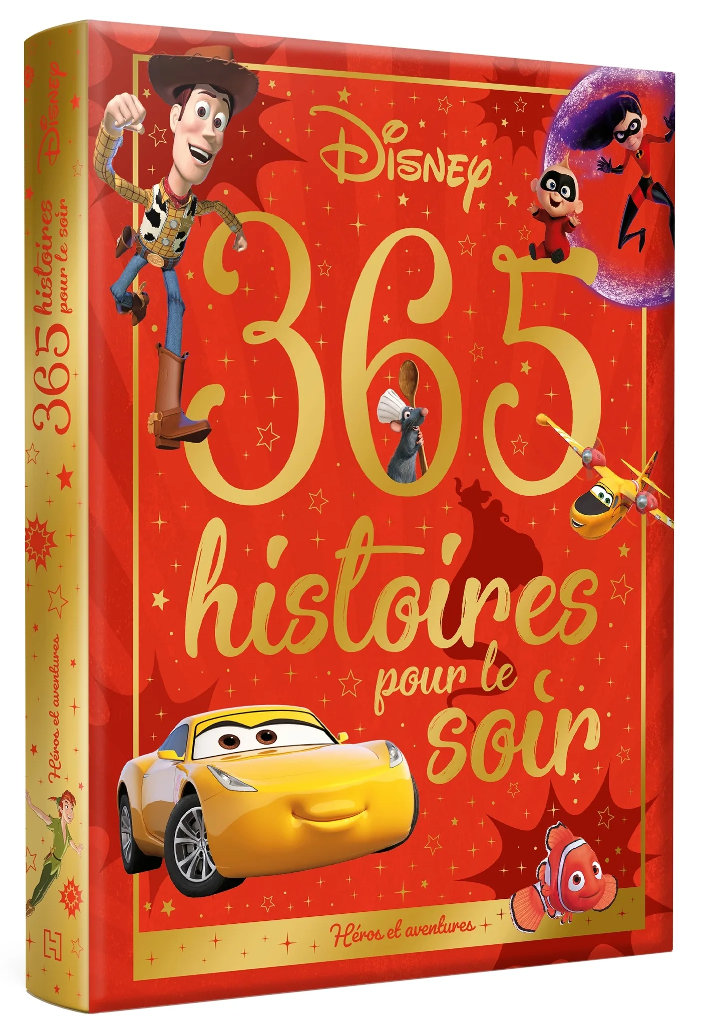 Couverture — DISNEY - 365 Histoires pour le soir - Héros et aventures