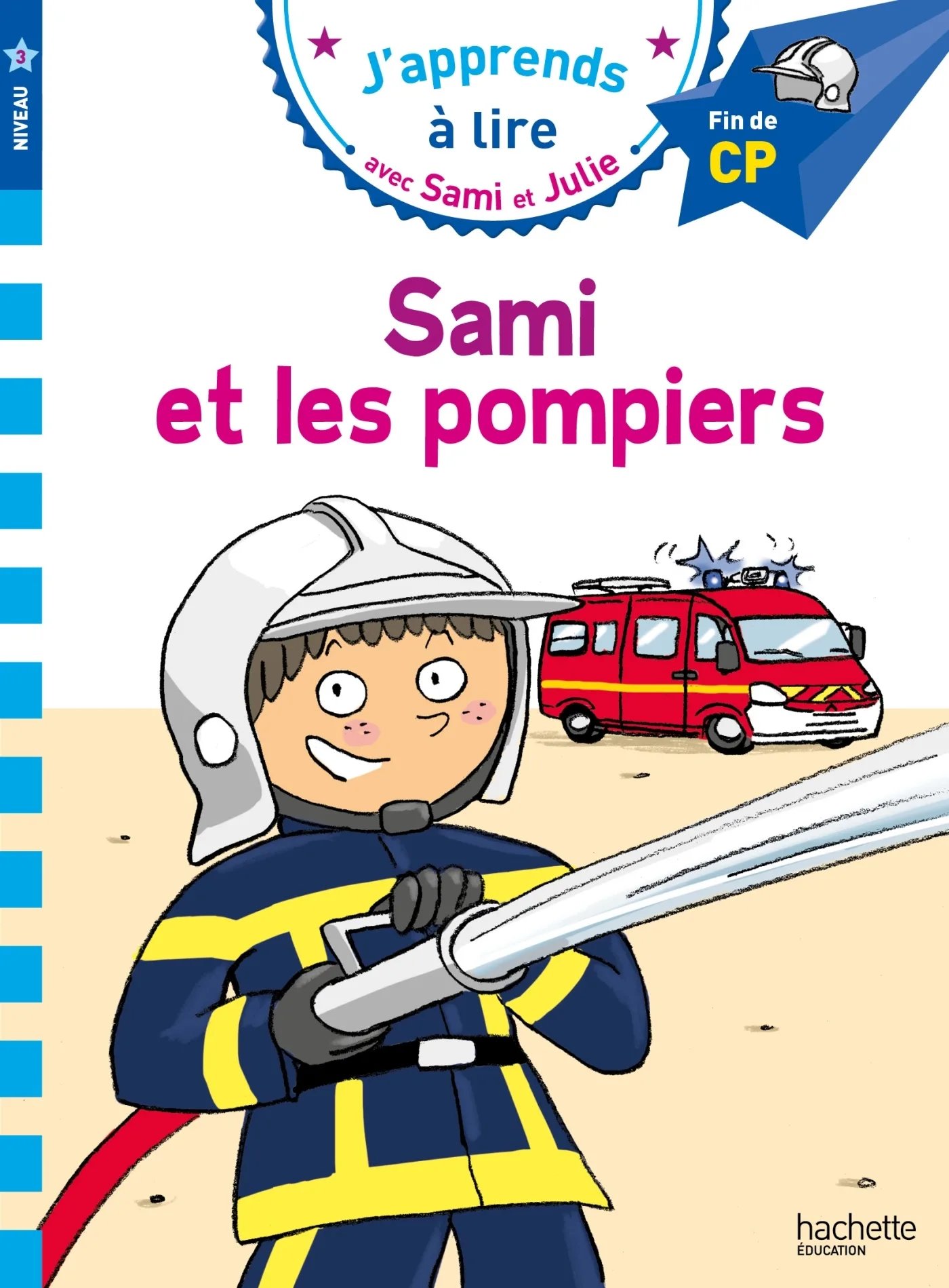 Couverture — Sami et Julie CP Niveau 3 Sami et les pompiers