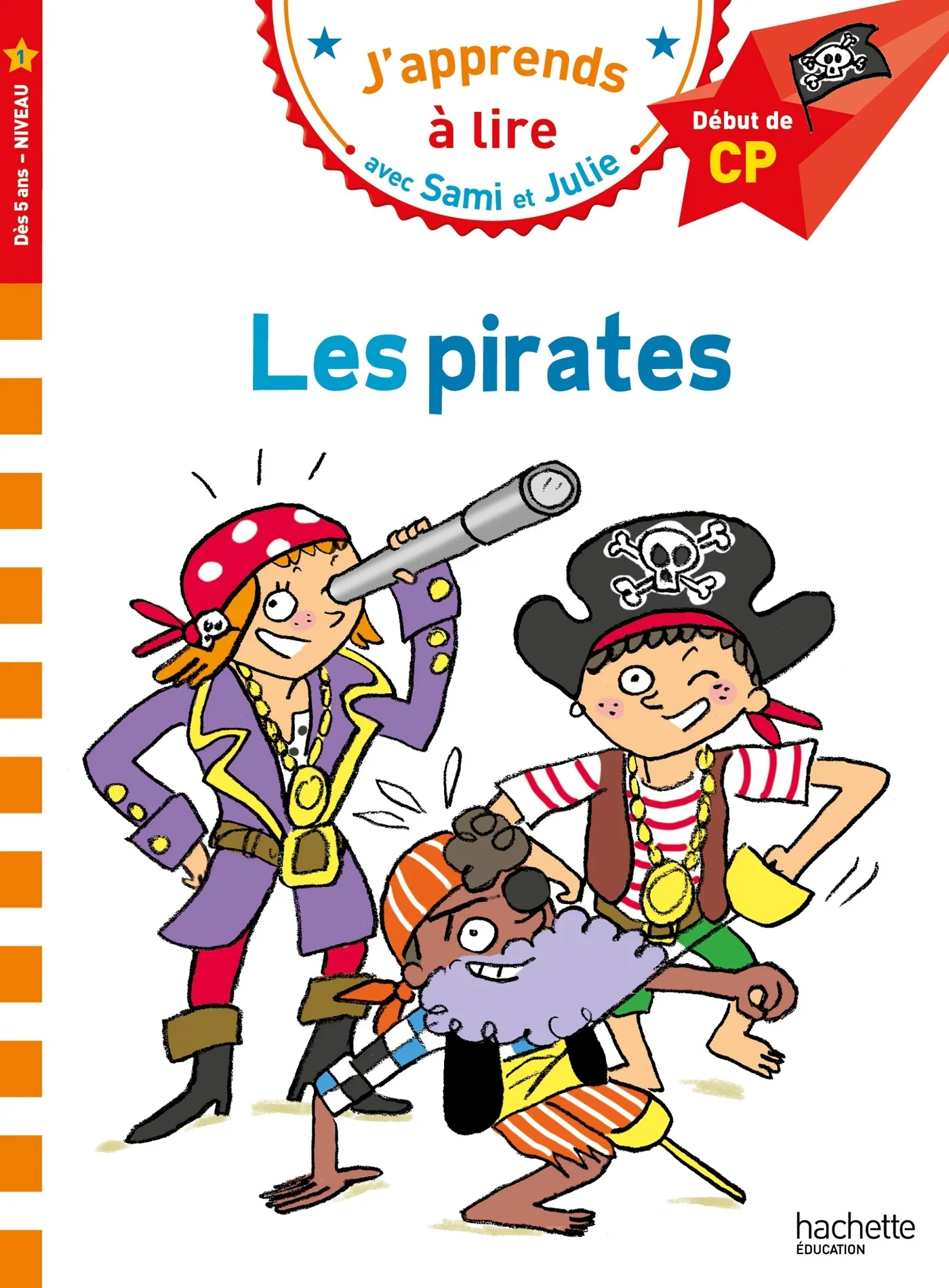Couverture — Sami et Julie CP Niveau 1 Les pirates